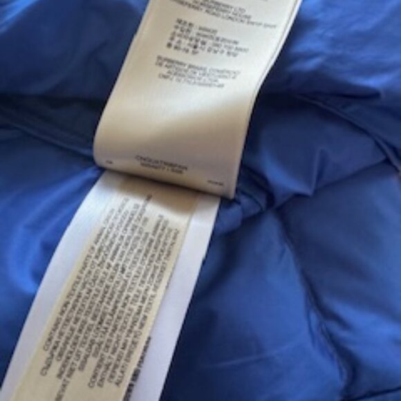 BURBERRY BRIT DALESBURY Blue Quilted Down Puffer Jacket size XL - Picture 6 of 13